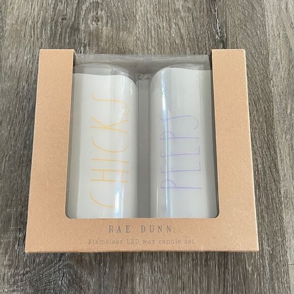 NEW Rae Dunn Flameless LED Wax Candle Set Easter - Picture 5 of 5